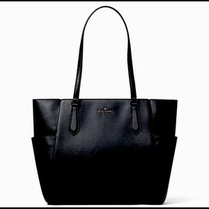 NWT Black Kate Spade Tippy Top Tote